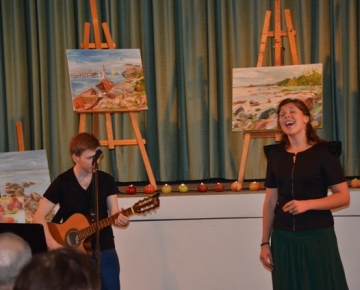 Muzikālais dzejas vakaras “Āboli krīt” ar dzejnieku Ojāru Ulmani, 13.09.2013.