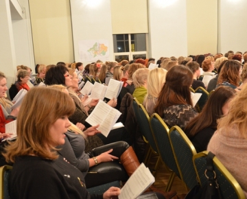 Pierīgas jaukto koru kopmēģinājums Mārupē, gatavojoties XXV Vispārējiem latviešu dziesmu un XV Deju svētkiem