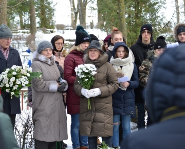 Barikāžu laika upuru piemiņas brīdis Mārupes kapos, 16.01.2019.