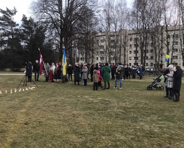 "Ukrainas brīvībai!" Piņķos