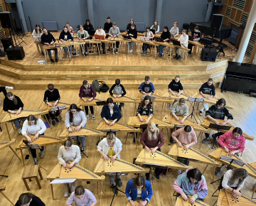 XXVII Vispārējo latviešu dziesmu un XVII deju svētku koklētāju ansambļu kopmēģinājums Piņķos, 25.03.2023.