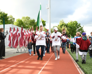 Latvijas hokeja izlases komandas dalībnieku - novadnieku sagaidīšana Mārupes novadā | 02.06.2023.