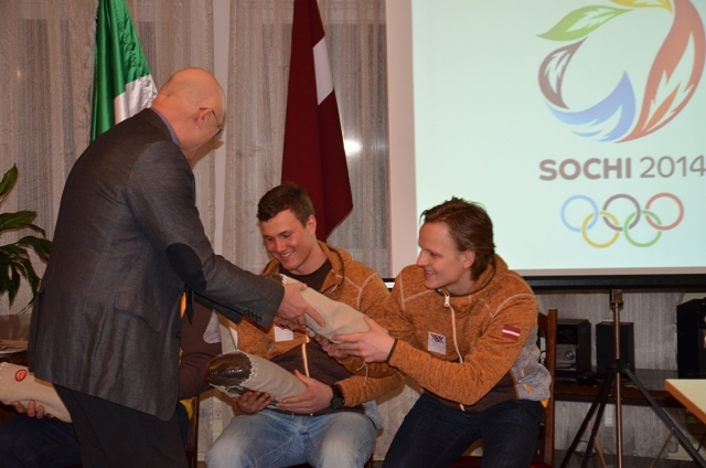 Vēlam veiksmi Mārupes Olimpiešiem XXII ziemas Olimpiskajās spēlēs!, 05.02.2014.