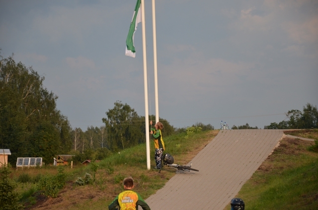 Mārupieši sveic BMX pasaules čempionu Emīlu Alleru, 28.07.2014.