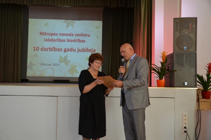 Mārupes senioru labdarības biedrības 10 gadu jubileja, 20.09.2014.