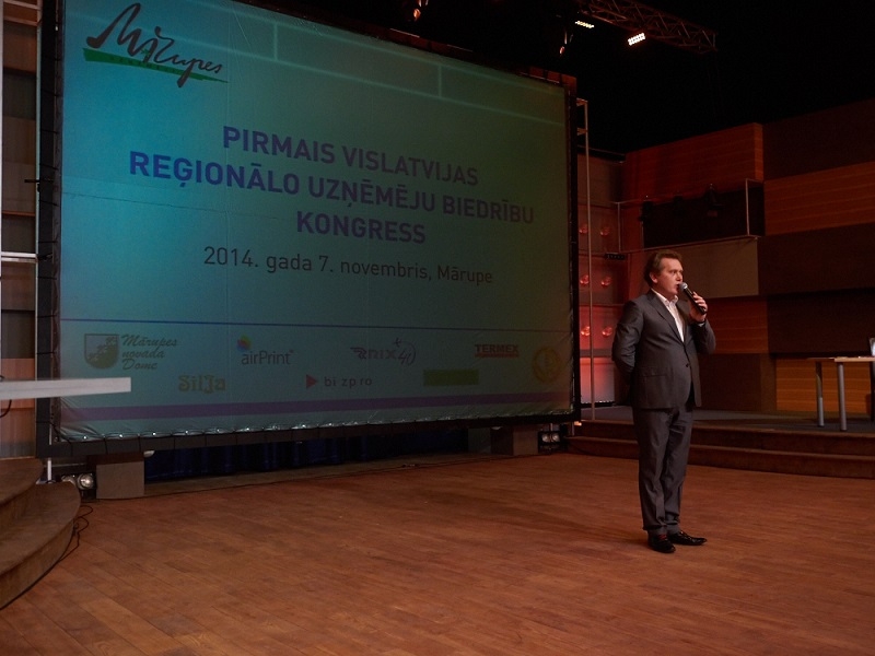 Pirmais Vislatvijas Reģionālo uzņēmēju biedrību kongress Mārupē, 07.11.2013.