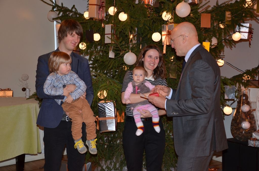 Jaundzimušo sveikšanas pasākums “Esmu mazais mārupietis”, 19.12.2015.