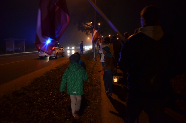 Lāčplēša dienas lāpu gājiens Mārupē, 11.11.2013.