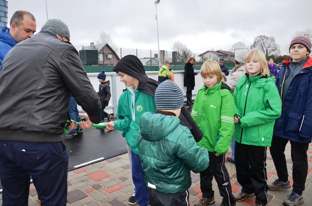 Gerberu ielas sporta laukuma atklāšana 22.12.2015.