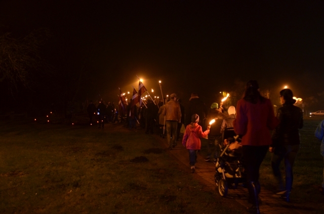 Lāčplēša dienas lāpu gājiens Mārupē, 11.11.2013.