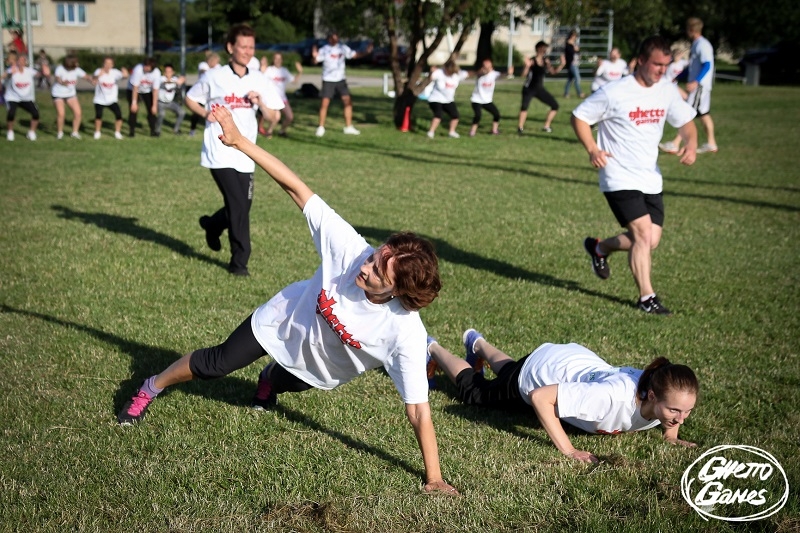 Ghetto Games fitnesa treniņš Tīrainē, 01.06.2015.