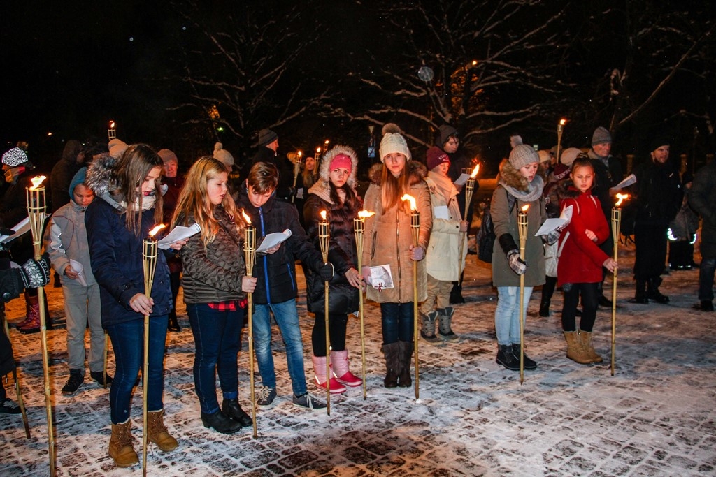 Mārupes novadā atzīmē Lāčplēša dienu, 11.11.2016.