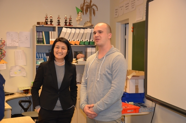 Kirgizstānas izglītības un zinātnes ministres vizīte Mārupē, 08.01.2015.