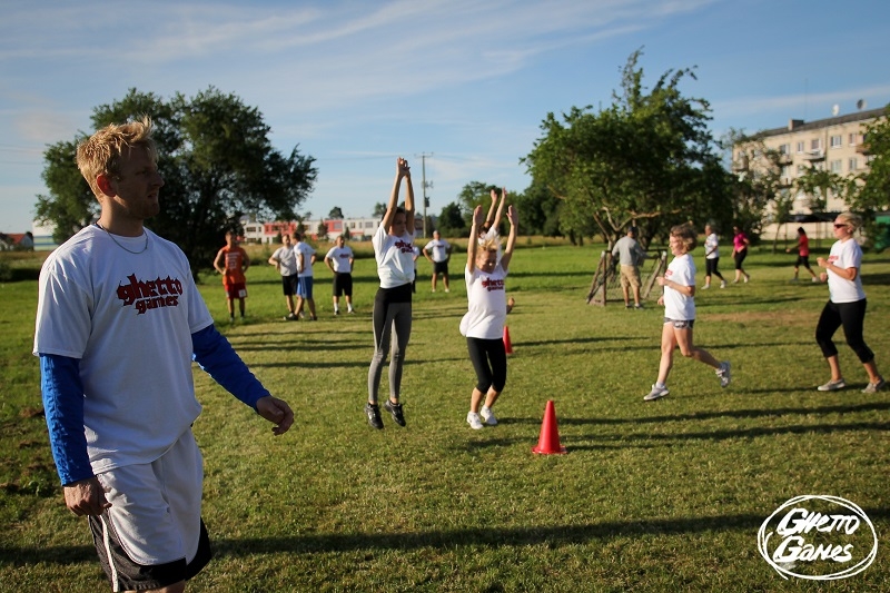 Ghetto Games fitnesa treniņš Tīrainē, 01.06.2015.