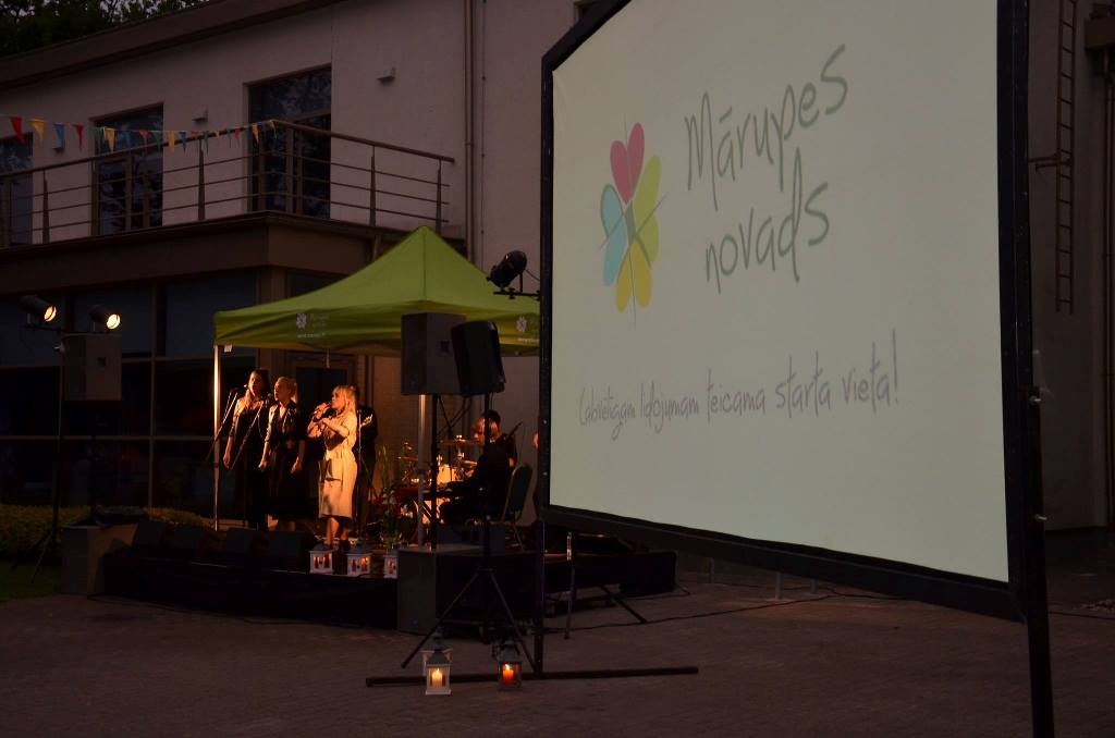Brīvdabas kino atklāšanas svētki Mārupē, 03.08.2017.