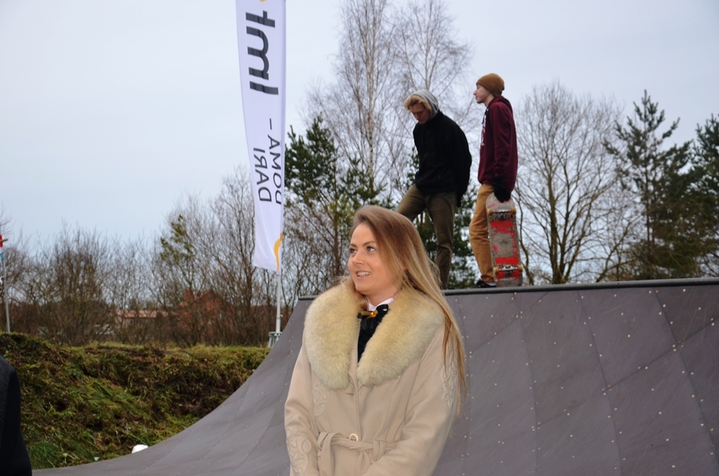 Mini skeitošanas rampas atklāšana Mārupes Veikparkā, 10.12.2016.