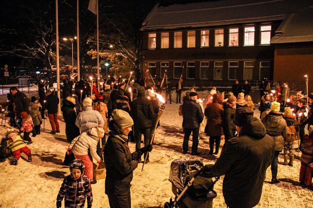 Mārupes novadā atzīmē Lāčplēša dienu, 11.11.2016.