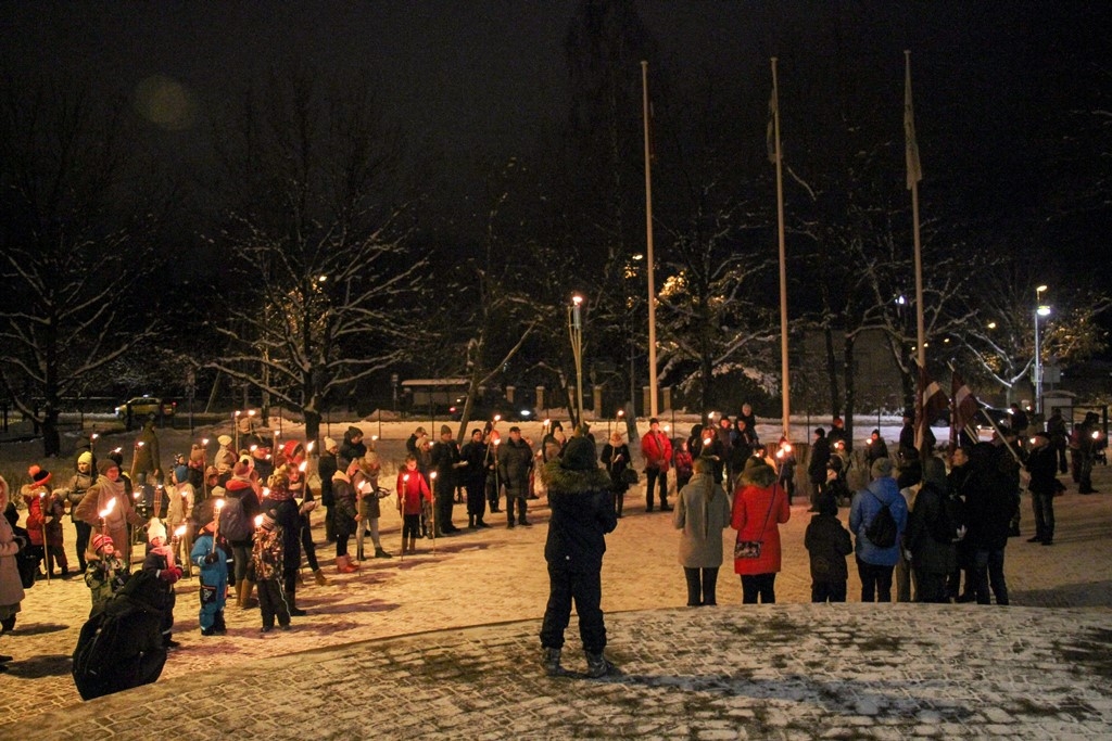 Mārupes novadā atzīmē Lāčplēša dienu, 11.11.2016.