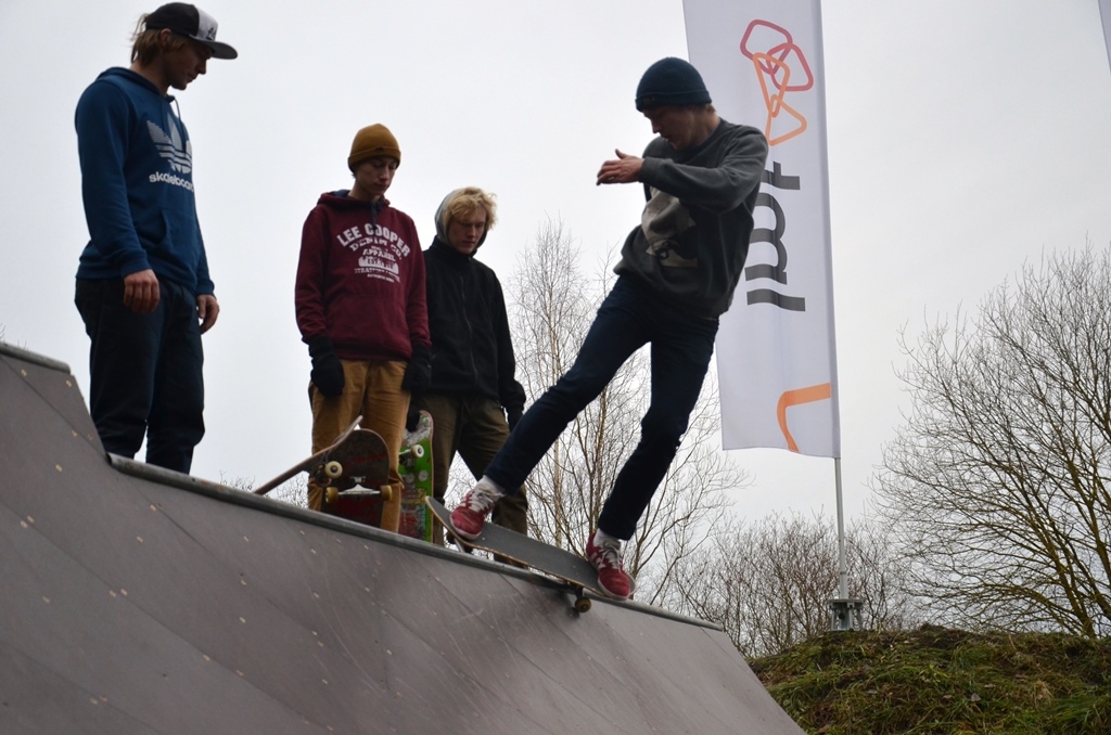 Mini skeitošanas rampas atklāšana Mārupes Veikparkā, 10.12.2016.