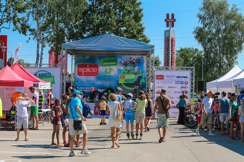 Skrituļošanas maratons Mārupē, 10.08.2014.