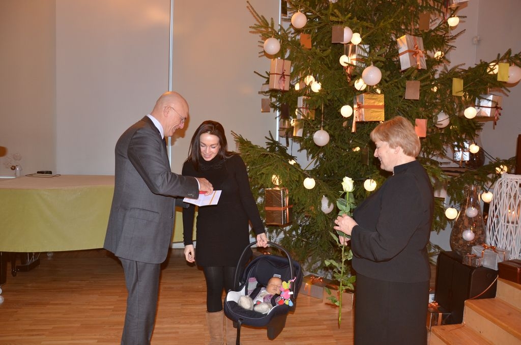Jaundzimušo sveikšanas pasākums “Esmu mazais mārupietis”, 19.12.2015.