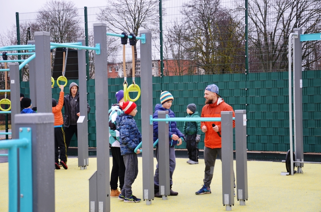Gerberu ielas sporta laukuma atklāšana 22.12.2015.