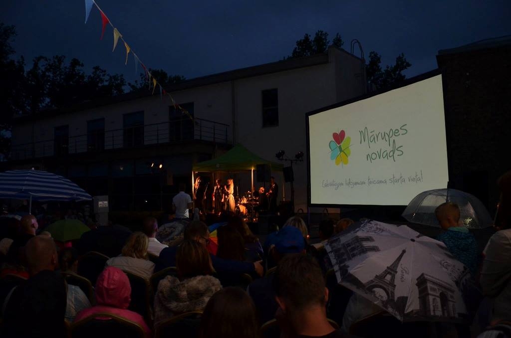 Brīvdabas kino atklāšanas svētki Mārupē, 03.08.2017.