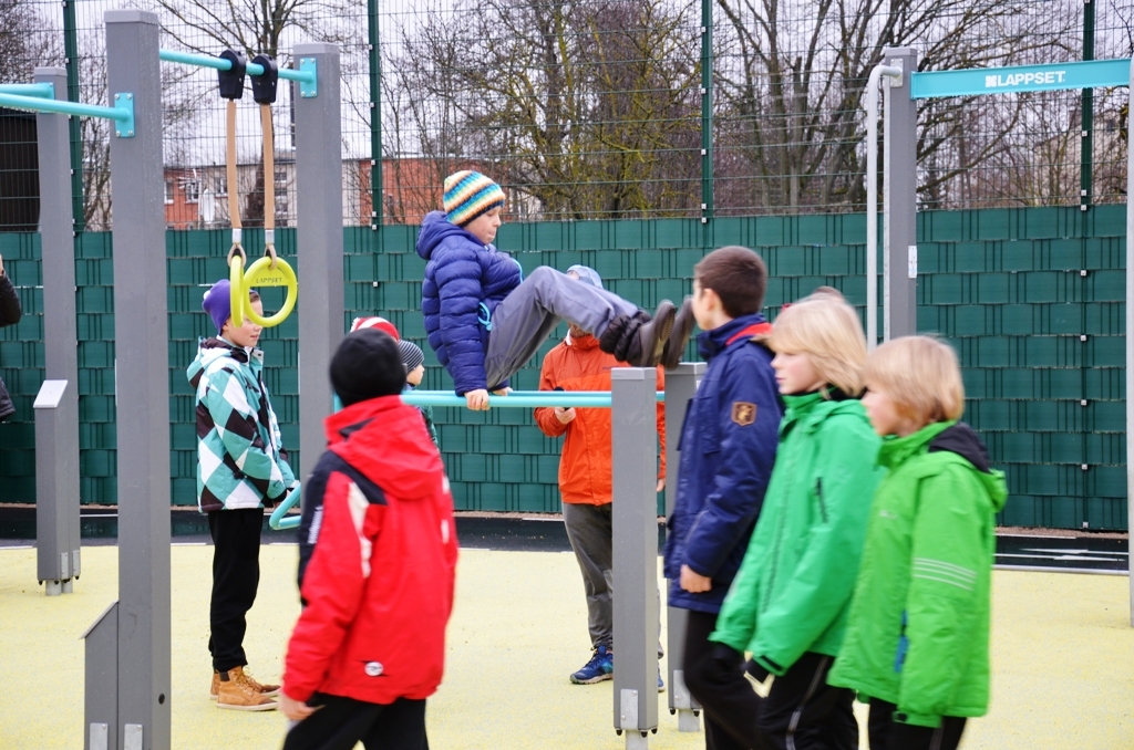 Gerberu ielas sporta laukuma atklāšana 22.12.2015.