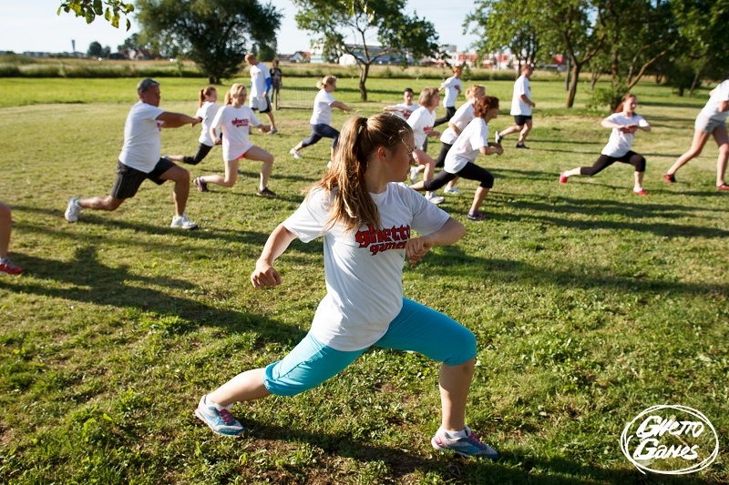 Ghetto Games fitnesa treniņš Tīrainē, 01.06.2015.