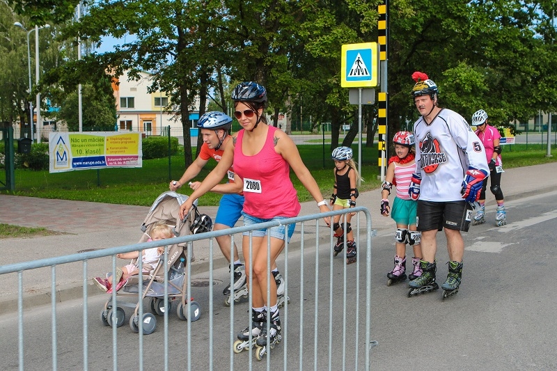 Skrituļošanas maratons Mārupē, 10.08.2014.