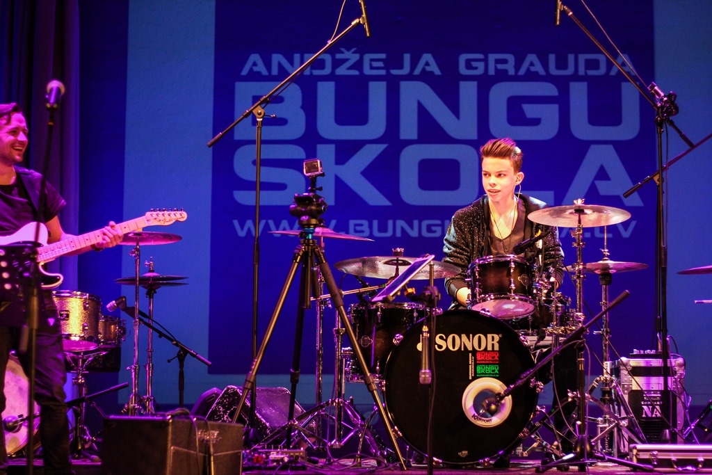 Andžeja Grauda bungu skolas labāko audzēkņu koncerts Mārupē, 12.02.2017.