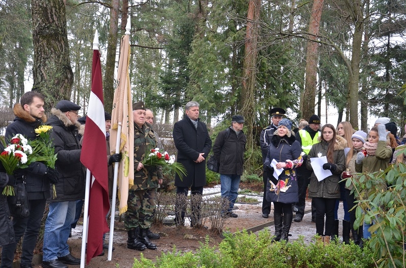 Barikāžu atceres brīdis Mārupē, 16.01.2015.