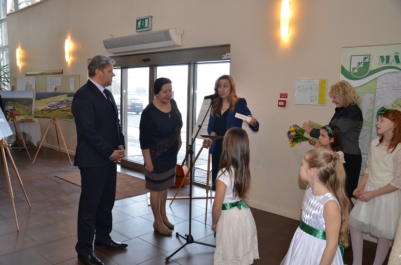 Mārupes novada 90 gadu jubilejas foto izstādes atklāšana, 30.01.2015.