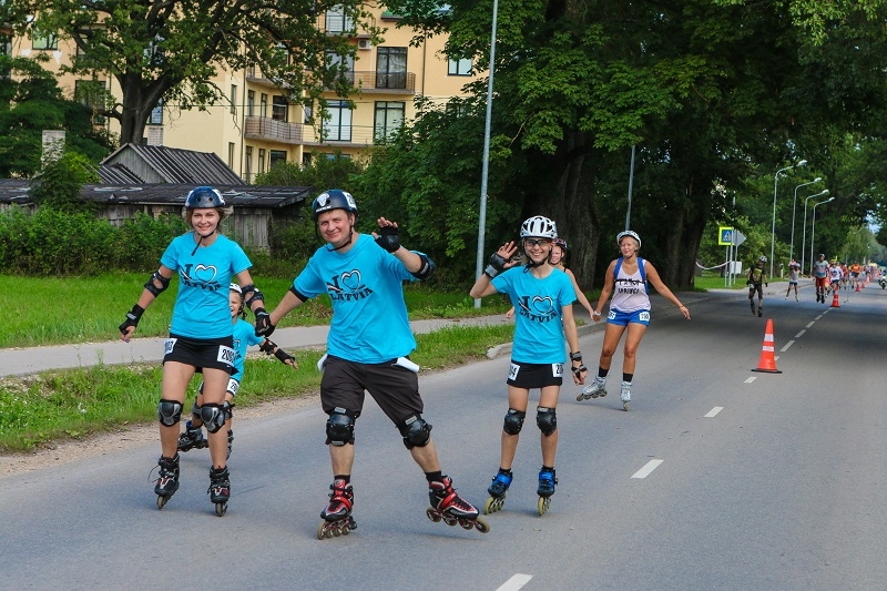 Skrituļošanas maratons Mārupē, 10.08.2014.
