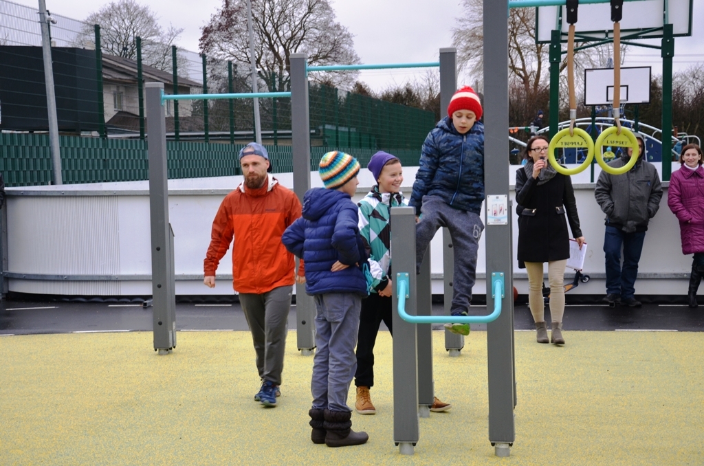 Gerberu ielas sporta laukuma atklāšana 22.12.2015.