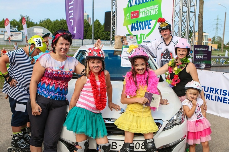 Skrituļošanas maratons Mārupē, 10.08.2014.