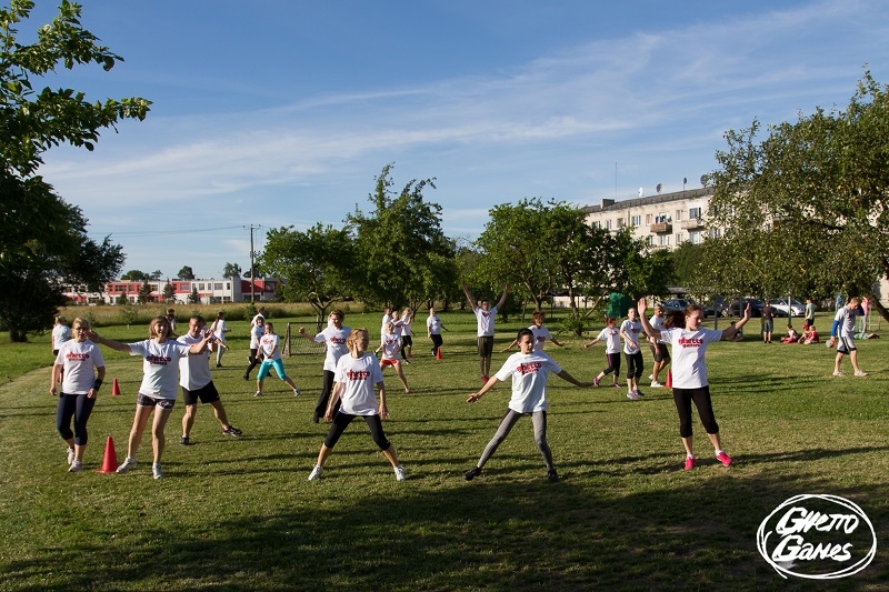 Ghetto Games fitnesa treniņš Tīrainē, 01.06.2015.