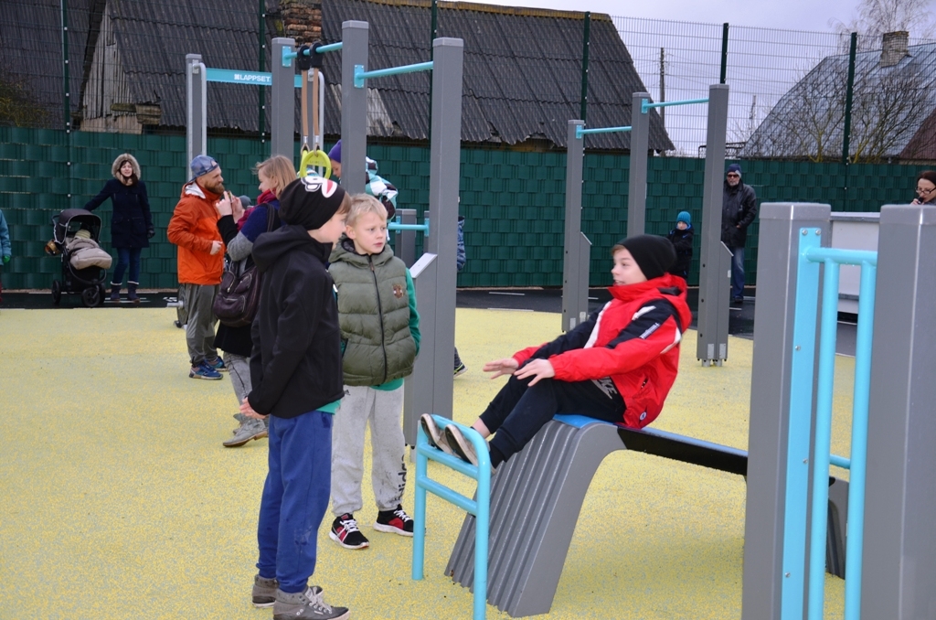 Gerberu ielas sporta laukuma atklāšana 22.12.2015.