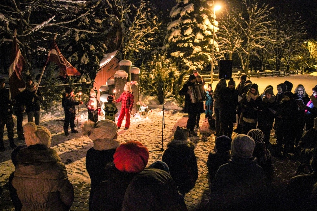 Mārupes novadā atzīmē Lāčplēša dienu, 11.11.2016.