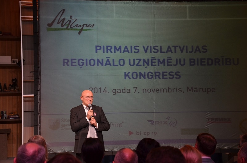 Pirmais Vislatvijas Reģionālo uzņēmēju biedrību kongress Mārupē, 07.11.2013.