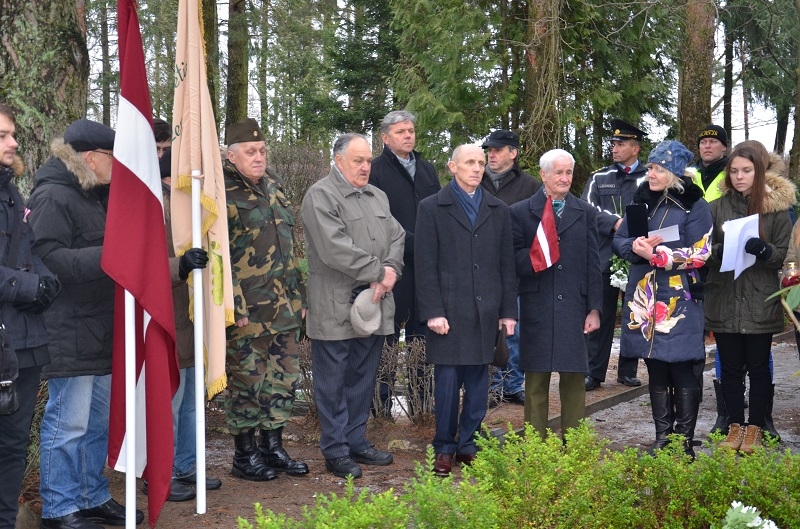 Barikāžu atceres brīdis Mārupē, 16.01.2015.