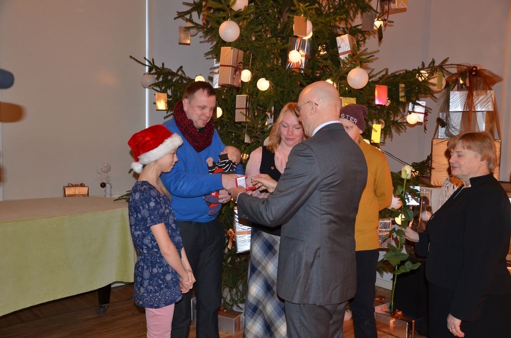 Jaundzimušo sveikšanas pasākums “Esmu mazais mārupietis”, 19.12.2015.