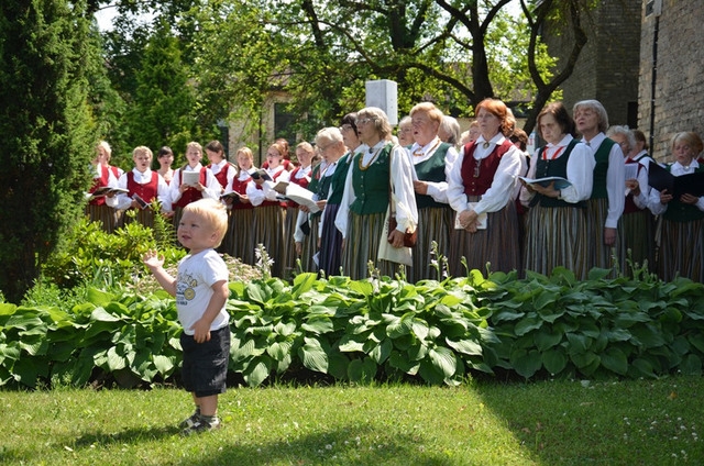 acelts Dziesmu un deju svētku karogs Mārupē! 30.06.2013.