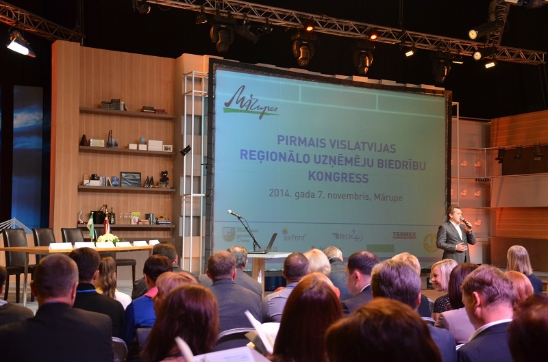 Pirmais Vislatvijas Reģionālo uzņēmēju biedrību kongress Mārupē, 07.11.2013.