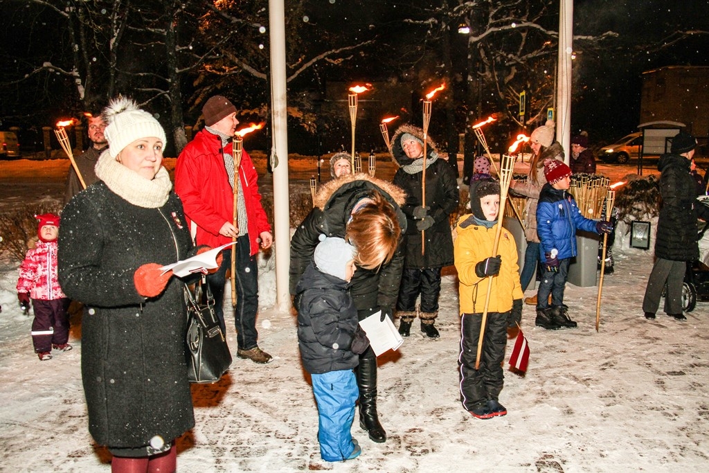 Mārupes novadā atzīmē Lāčplēša dienu, 11.11.2016.
