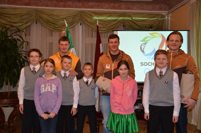 Vēlam veiksmi Mārupes Olimpiešiem XXII ziemas Olimpiskajās spēlēs!, 05.02.2014.