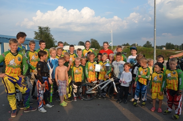 Mārupieši sveic BMX pasaules čempionu Emīlu Alleru, 28.07.2014.
