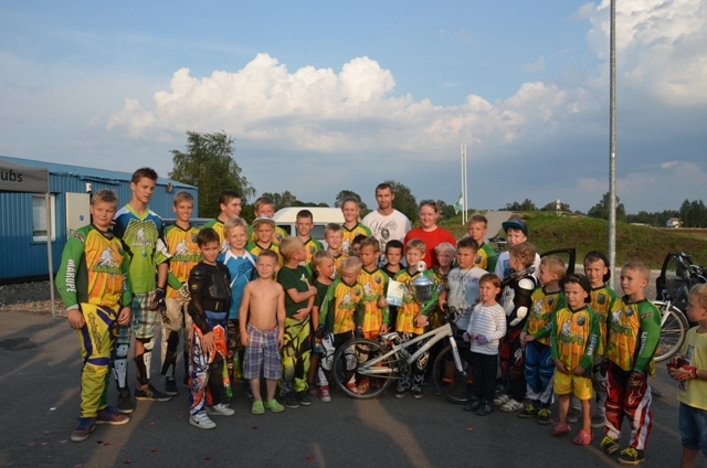 Mārupieši sveic BMX pasaules čempionu Emīlu Alleru, 28.07.2014.