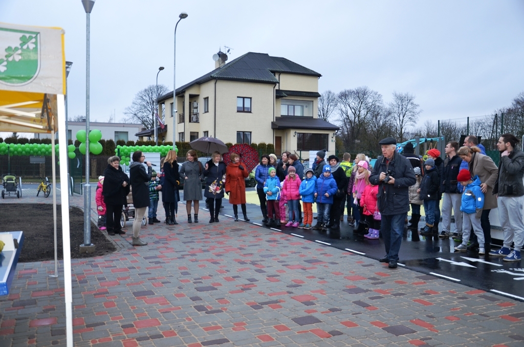 Gerberu ielas sporta laukuma atklāšana 22.12.2015.