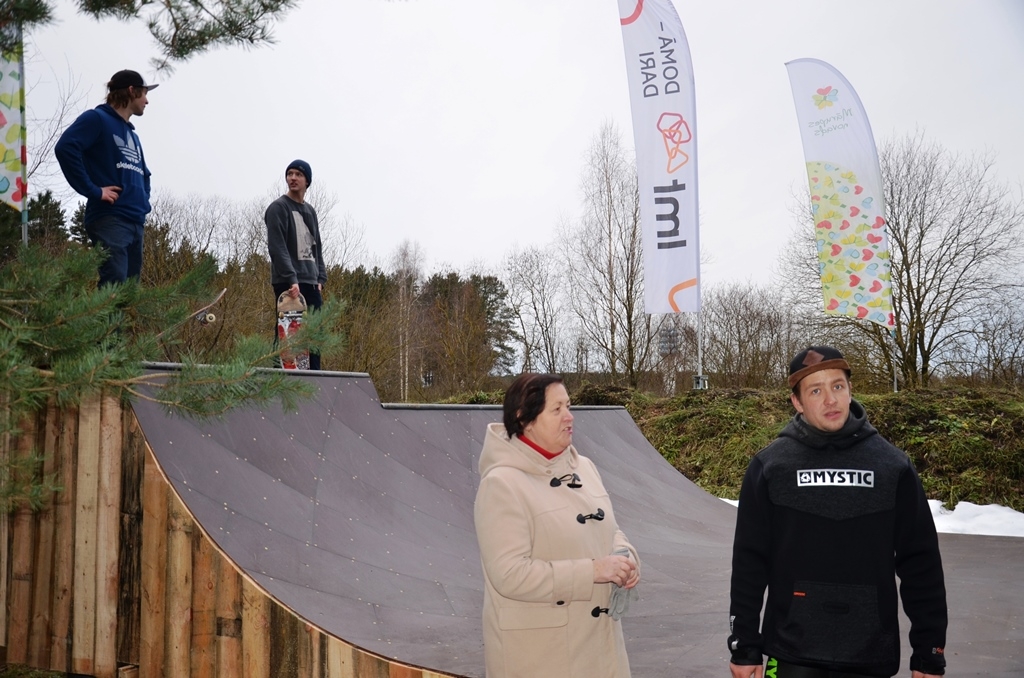 Mini skeitošanas rampas atklāšana Mārupes Veikparkā, 10.12.2016.